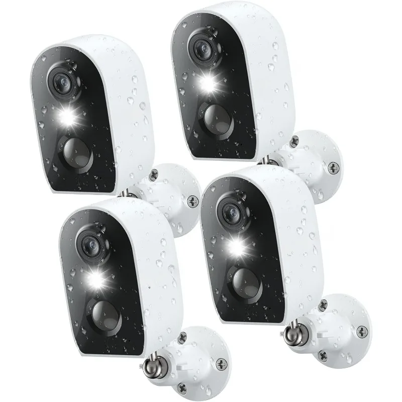 

Cameras for Home Security Outside-2K Battery Powered WiFi Surveillance Indoor/Outdoor, Security Cameras with Motion Sire