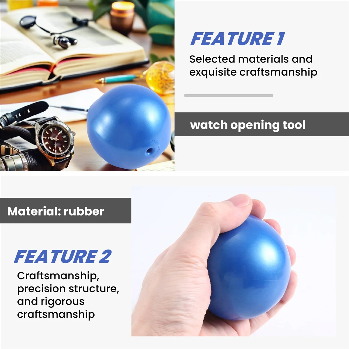 A66I Watch Repair Tool Watch Open the Cover Ball Back Cover Change the Battery Back Cover Open the Watch Ball Inflatable Ball