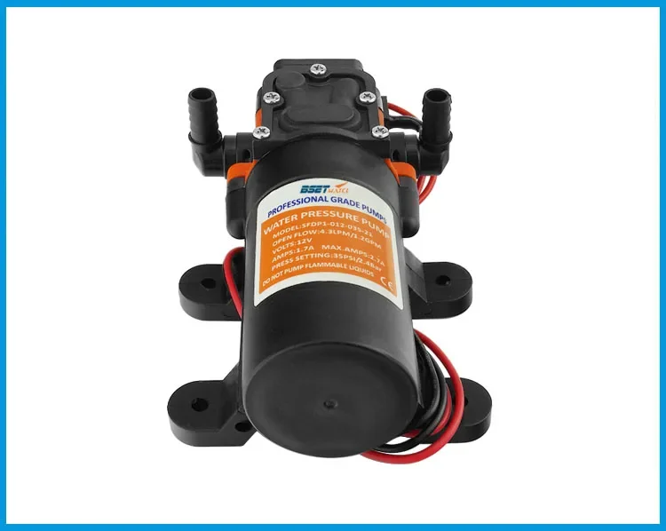 35PSI 12V Marine Water Pump Diaphragm Self Priming Pump Boat Accessories Showers Toilets Water Transfer Motor for RV Caravan