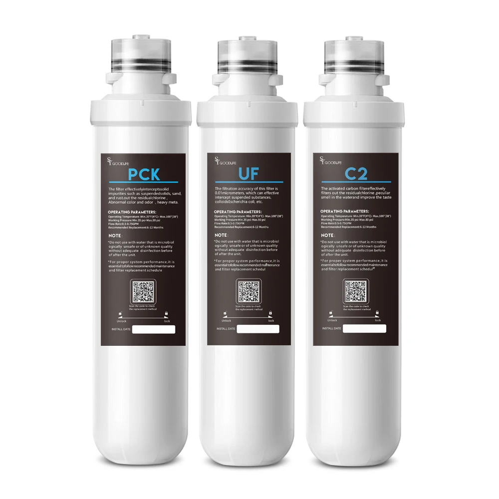 

Uf after Sales Filter Cartridge, Ultrafiltration Filter, Water Tank Filter, Quick Replacement, 3/8" Inlet Directly Connected