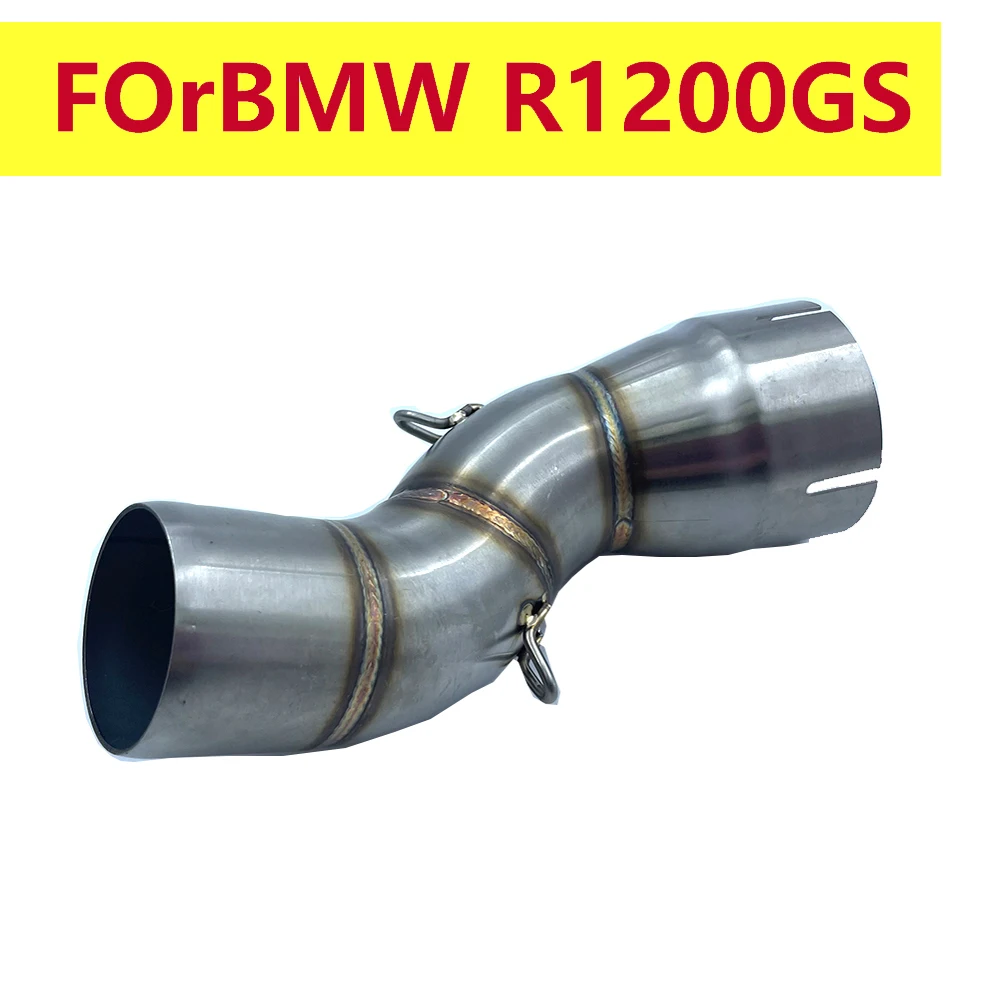 Auspuffanlage verbinden 51 mm Auspuffschalldämpfer Slip-on-Mittelverbindungsrohr für BMW R1200GS ADV 2013–2019