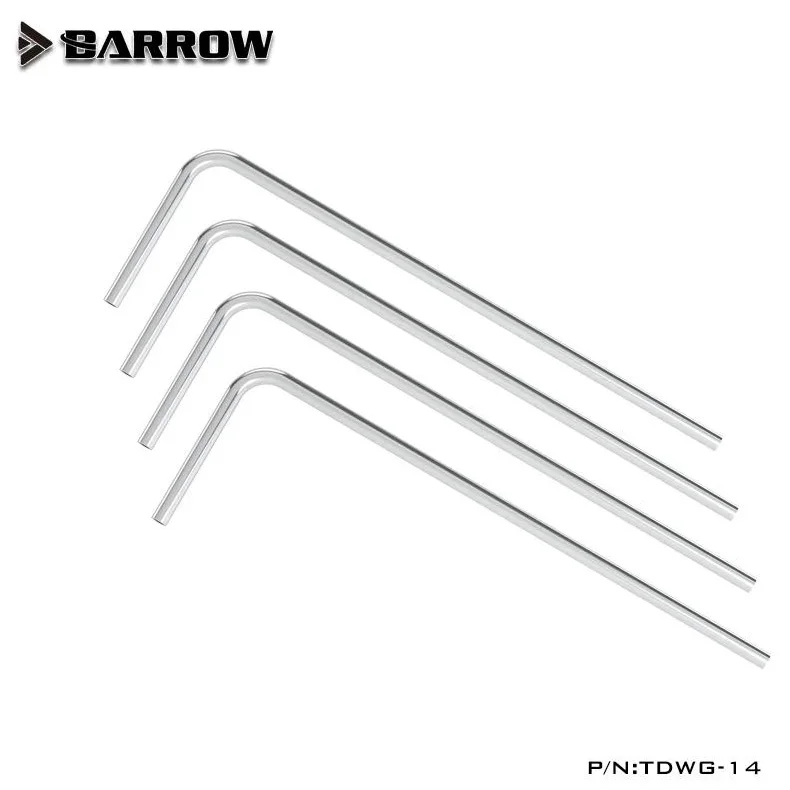 Barrow Metal Tube(ID12mm + OD14mm)1mm Thickness straight tube pre-bent 90 degree copper tube black water-cooled TDWG-14
