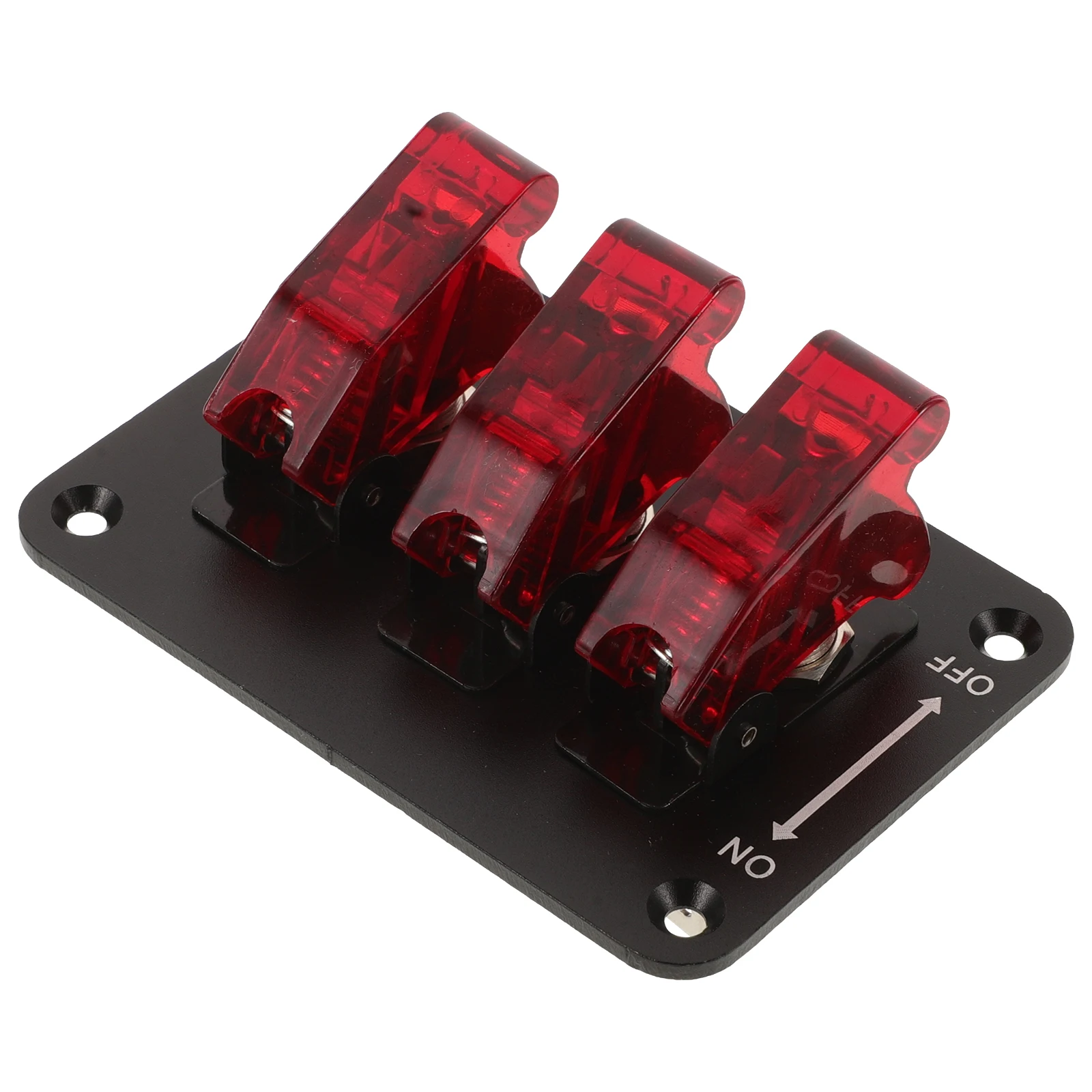 

3 Position Waterproof Switch Panel 12v Rocker Toggle LED Lighted Boat Marine Heavy Duty On Off Voltage Circuit