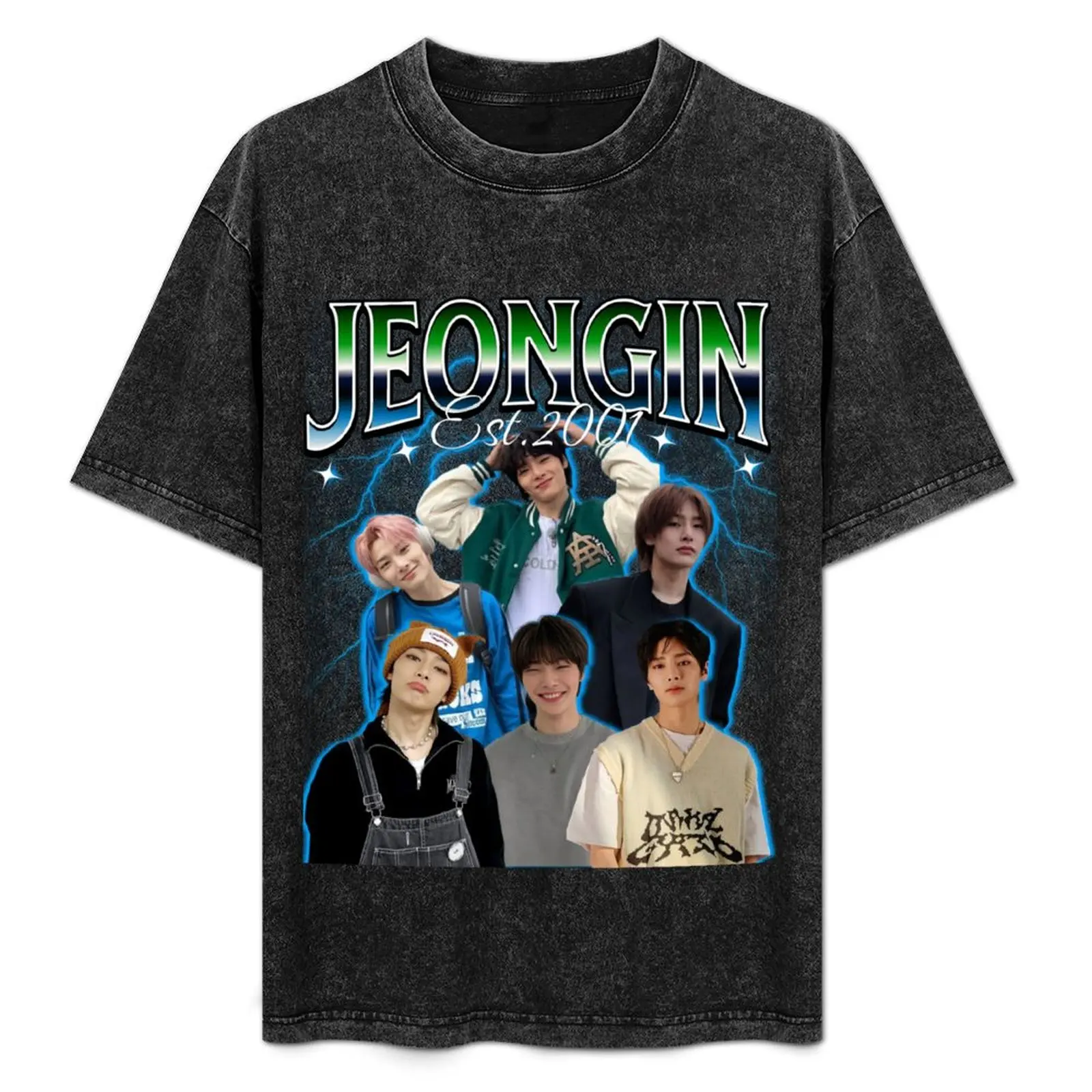 

Jeongin 90s T-Shirt Casual Graphic Print Tee