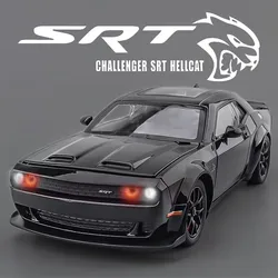 1:24 Dodge Challenger Hellcat Redeye Alloy Model Car Toy Diecasts Metal Casting Sound and Light Car Toys For Children Vehicle