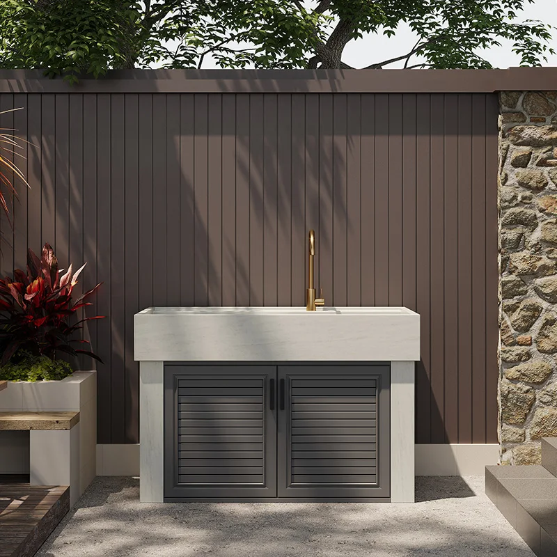 Outdoor laundry pool courtyard sink balcony garden integrated outdoor