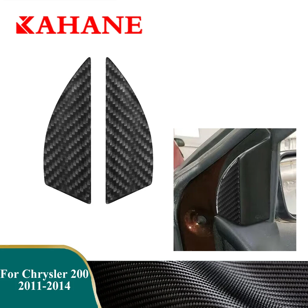 

For Chrysler 200 2011 2012 2013 2014 Front Door A-pillar Panel Decoration Cover Trim Car Carbon Fiber Stickers Accessories