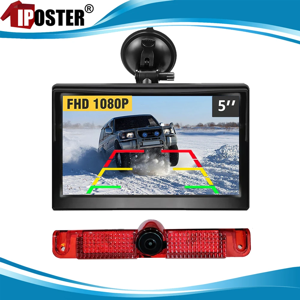 

iPoster 5 Inch AHD Sreen Car Monitor 1080P Rear Reversing Camera Night Vision Waterproof For Chevy Express Van & GMC Savana