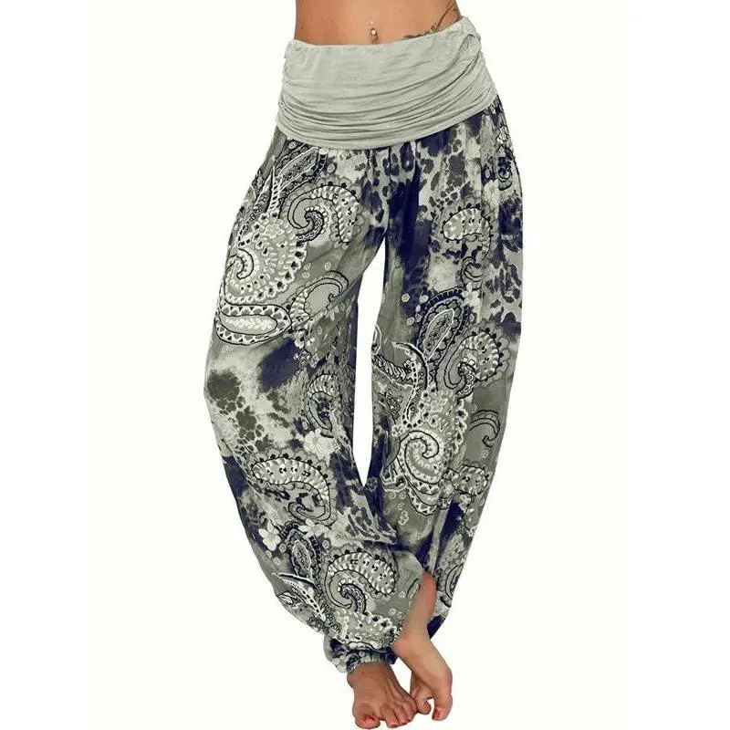 

Casual Printed Wide Leg Pants Loose Fit Winter Collection Comfortable Loose Style plus Size Men's Clothing No Brand Registered