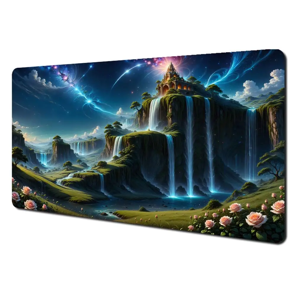 

gamming mouse pad zones playmat TCG CCG game play mat Duel pads Beginner Card Battles Commander Gaming Deskpad Thickened