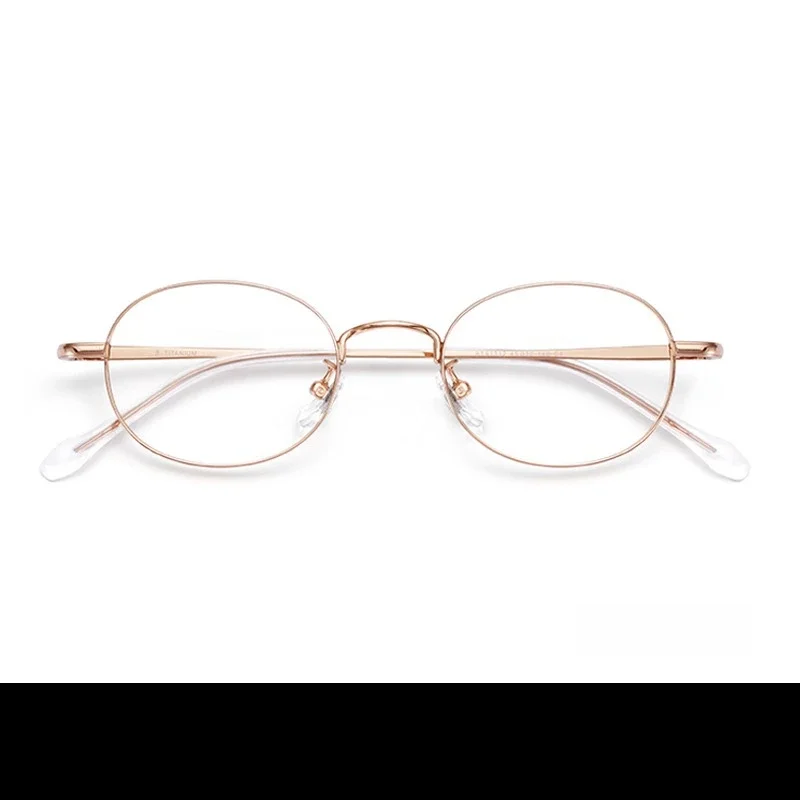 OLLYMURS Retro Oval Titanium Alloy Glasses Women Fashion Small Face Wide Edge Design Optical Prescription Eyeglasses Frame 2017
