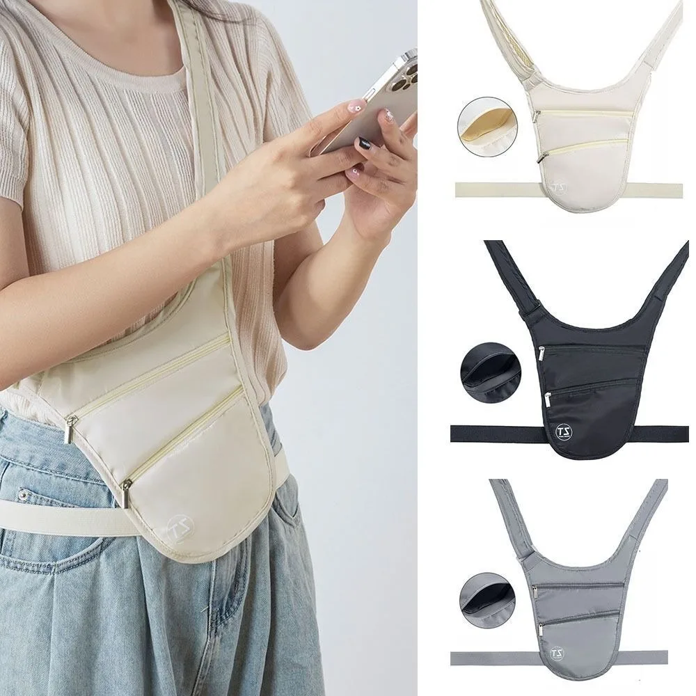 New Anti-theft Sports Waist Bag Breathable Big Capacity Invisible Belt Bag Gym Multifunctional Money Belt