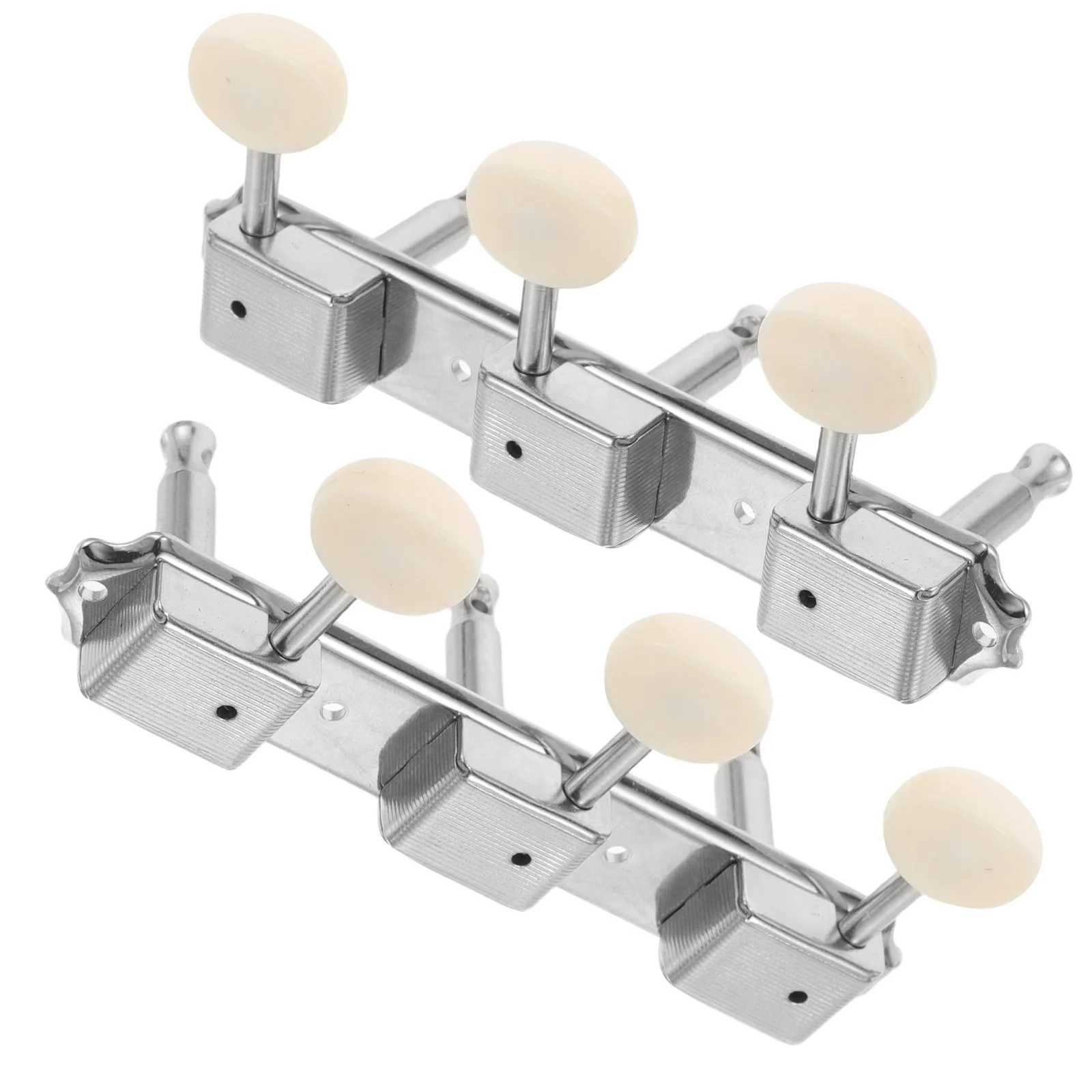 1 Pasang Kenop Penyetel Gitar Vintage Klasik Logam Peg 3 Kiri 3 Kanan Aksesoris Gitar Elektrik Tuner Presisi