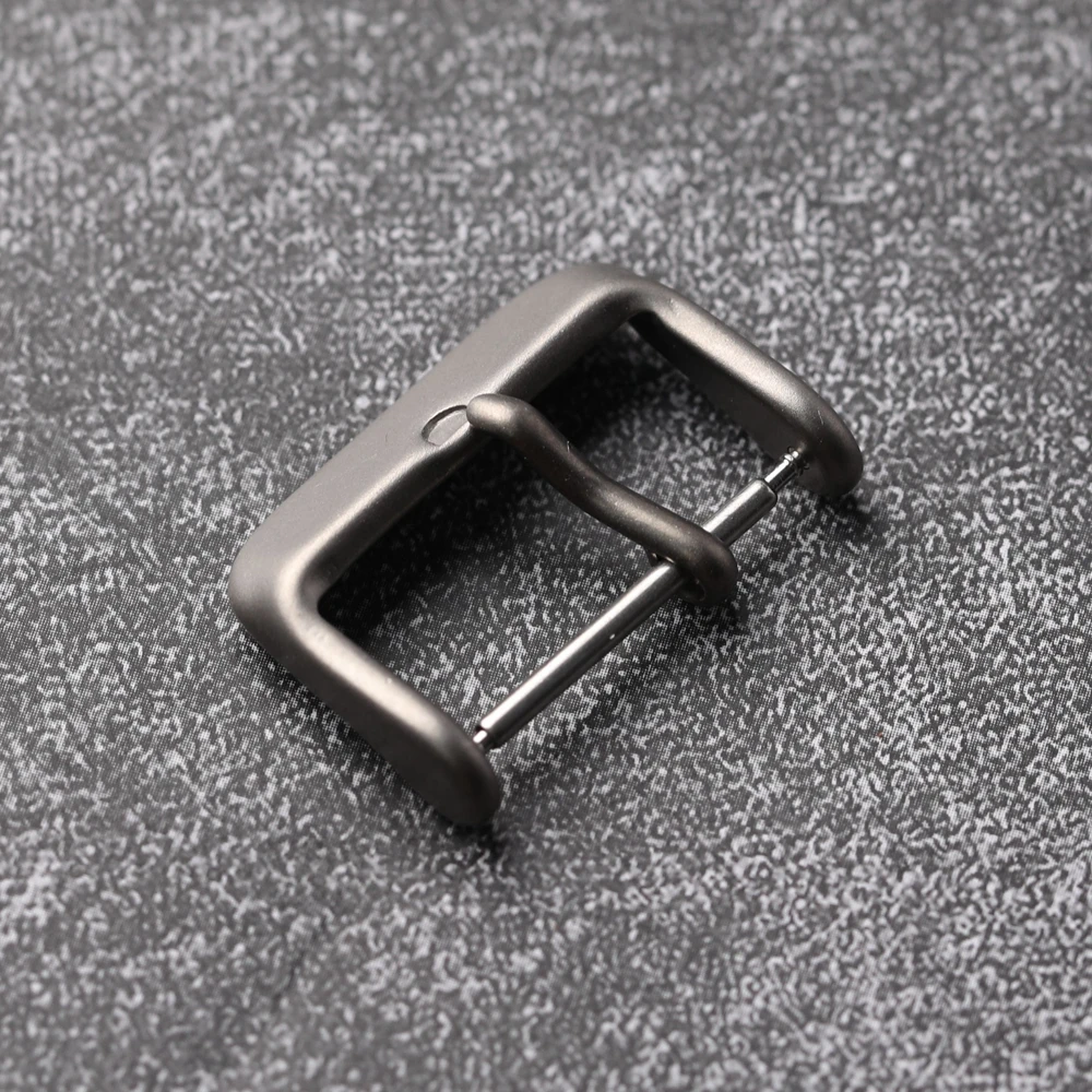 Titanium Metal Buckle, Watch Accessory Buckle 18MM 20MM Matte Color, High Strength Vintage Genuine Leather Strap Accessory