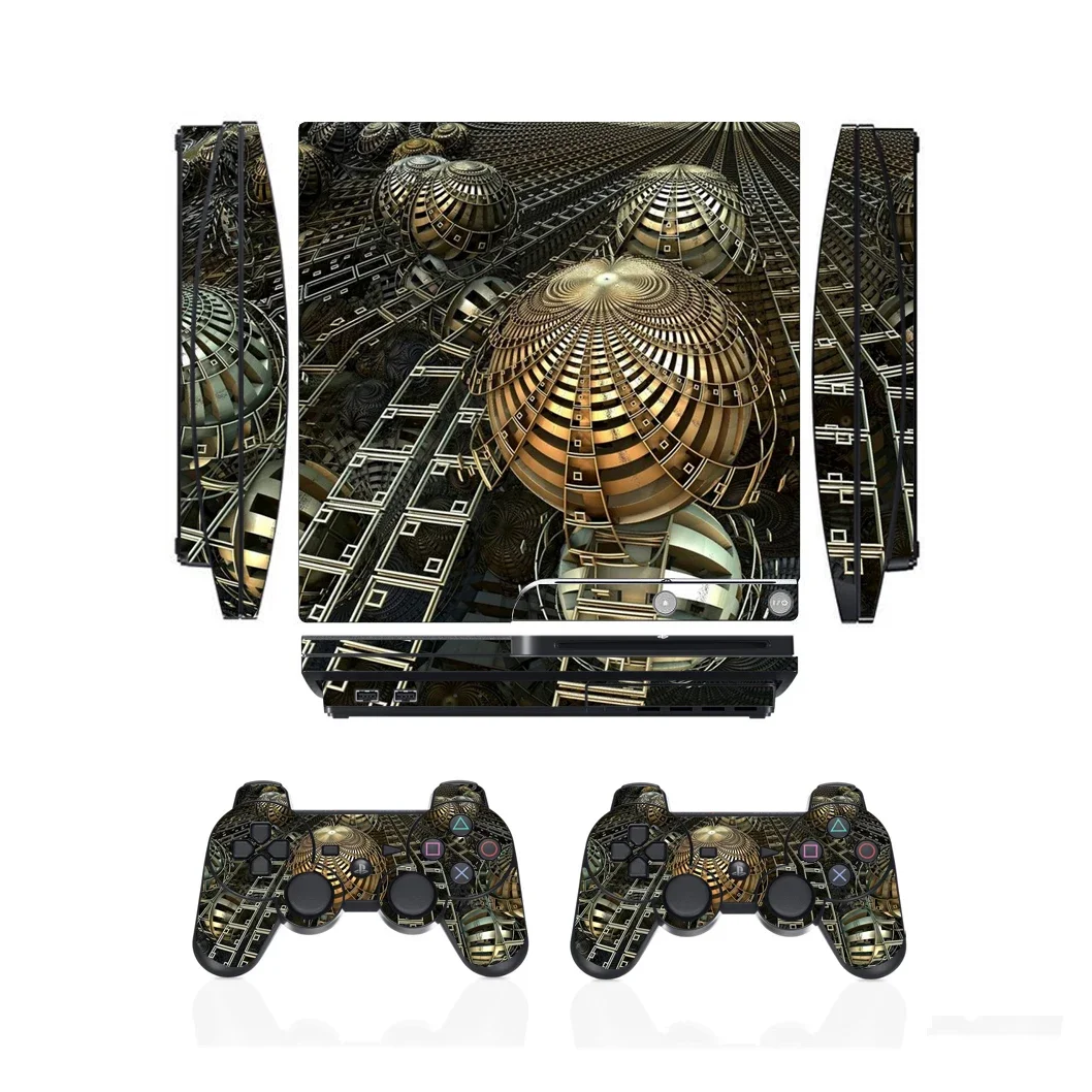 3005 Vinyl Skin Sticker Protector for Sony PS3 Slim PlayStation 3 Slim and 2 controller skins Stickers