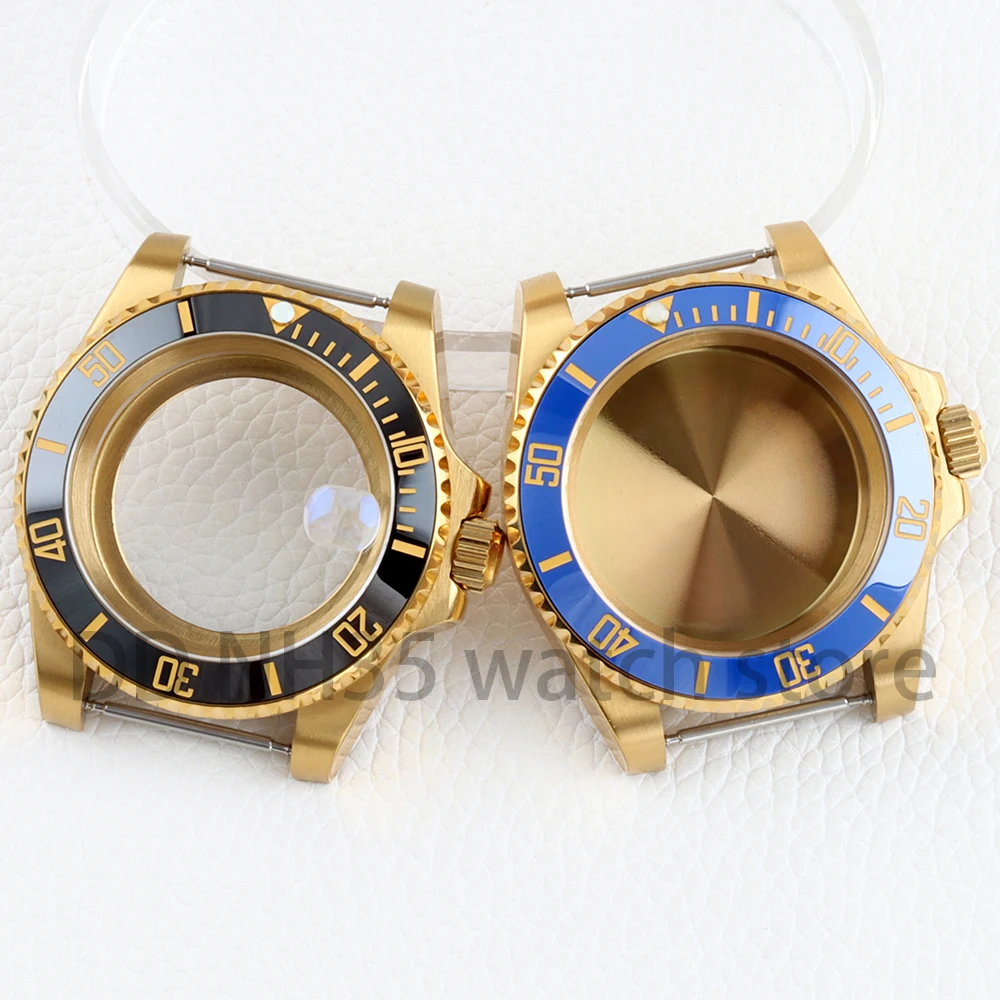 

Gold 40mm NH35 Case Sapphire Glass Solid 316L Stainless Steel for SUB GMT Yacht-Master NH34 NH35 NH36 NH38 Movement Waterproof