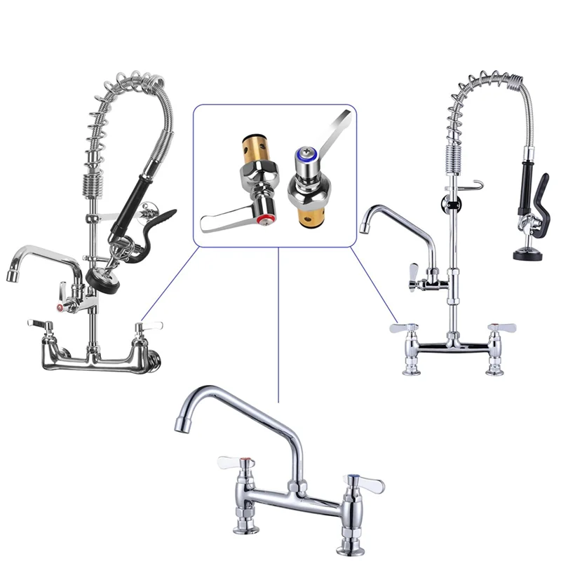 

A84E-Детали коммерческого смесителя Детали смесителя для коммерческой мойки заменяют 002713-40 и 002714-40