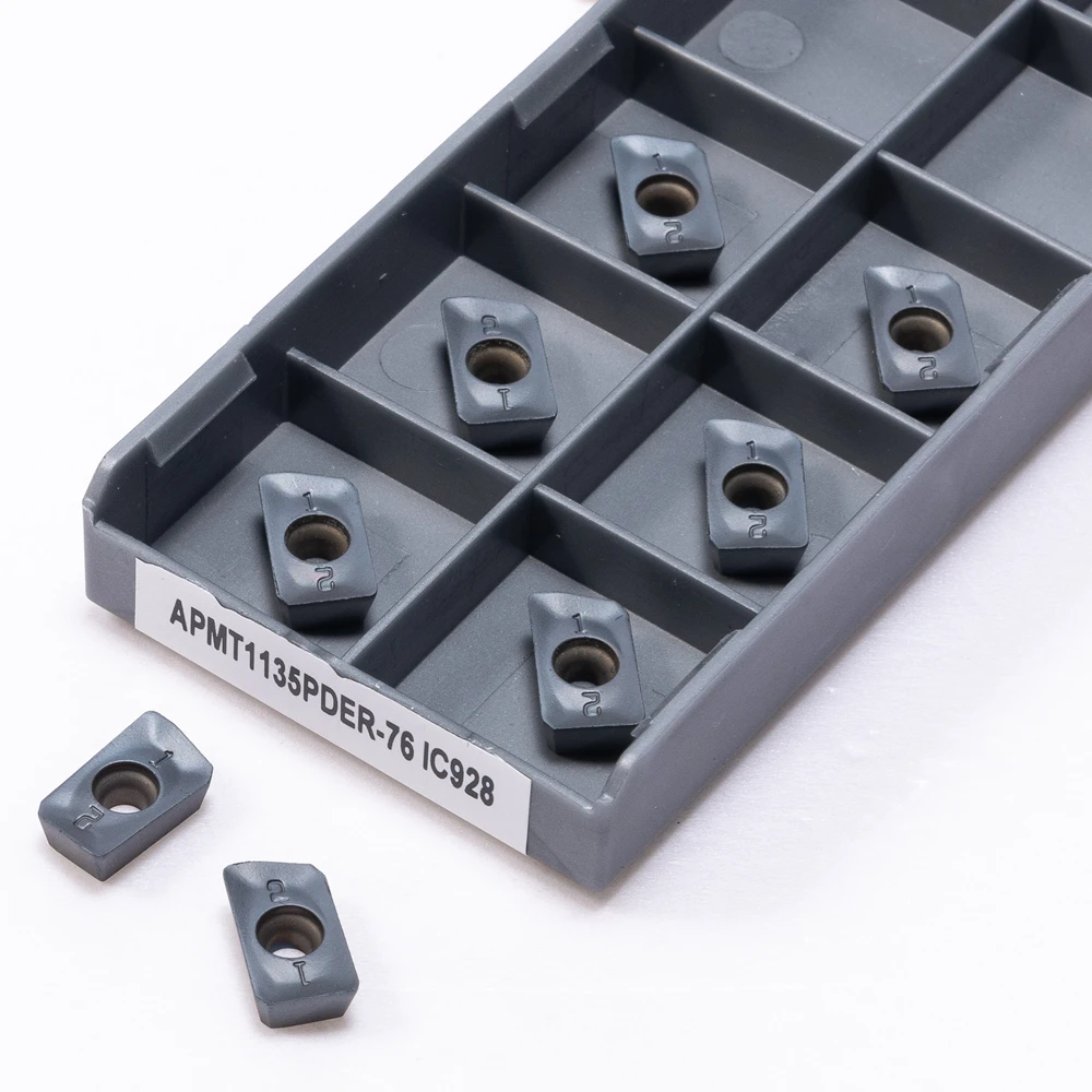 High Quality APMT1135 PPER-76 IC928 Milling Cutter Turning Tool Carbide Inserts APMT 1135 IC 928 Face Lathe   For CNC