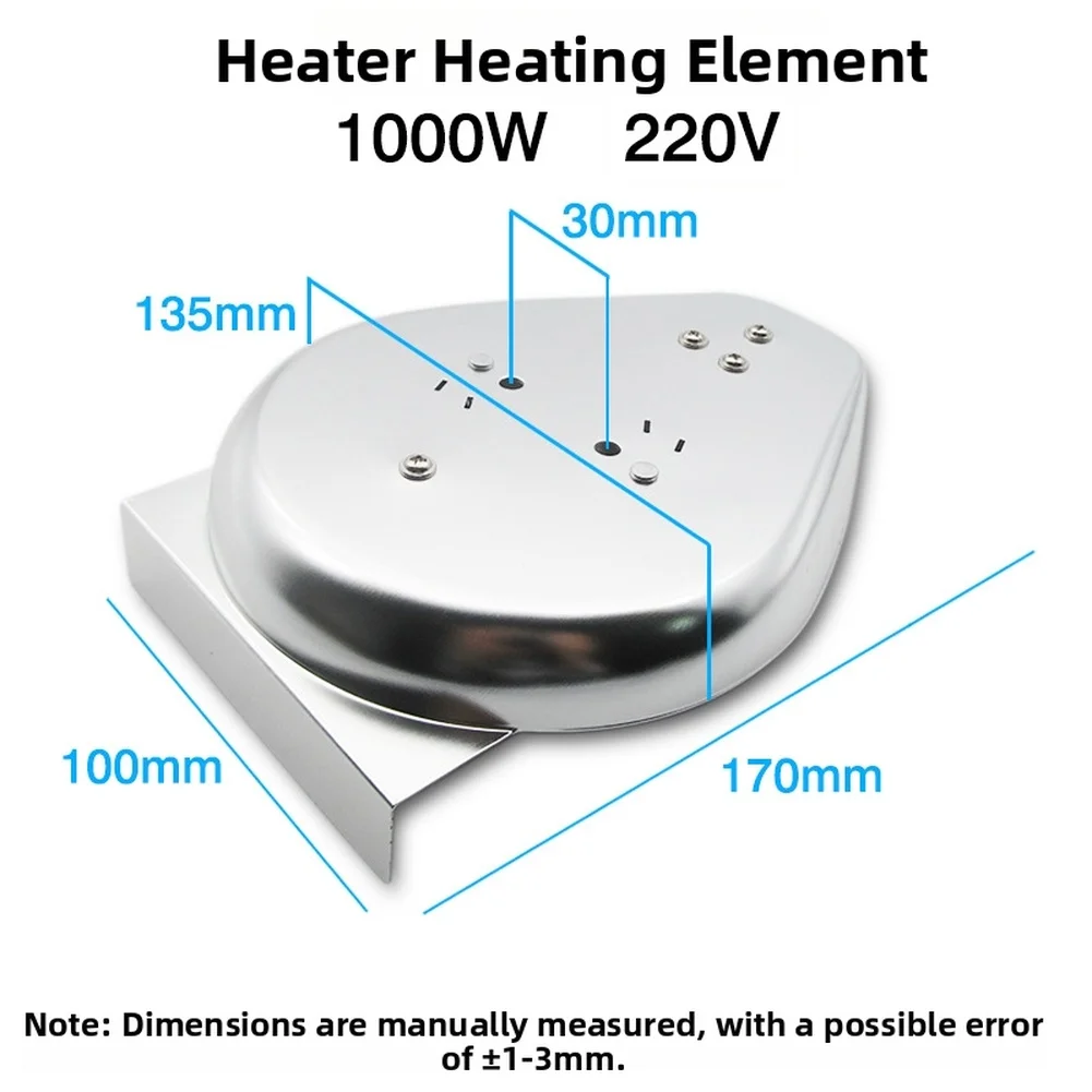 1200W For Space Heater Replacement Heating For element with 30mm Hole Aluminum Body Nickel Chromium Wire Efficient