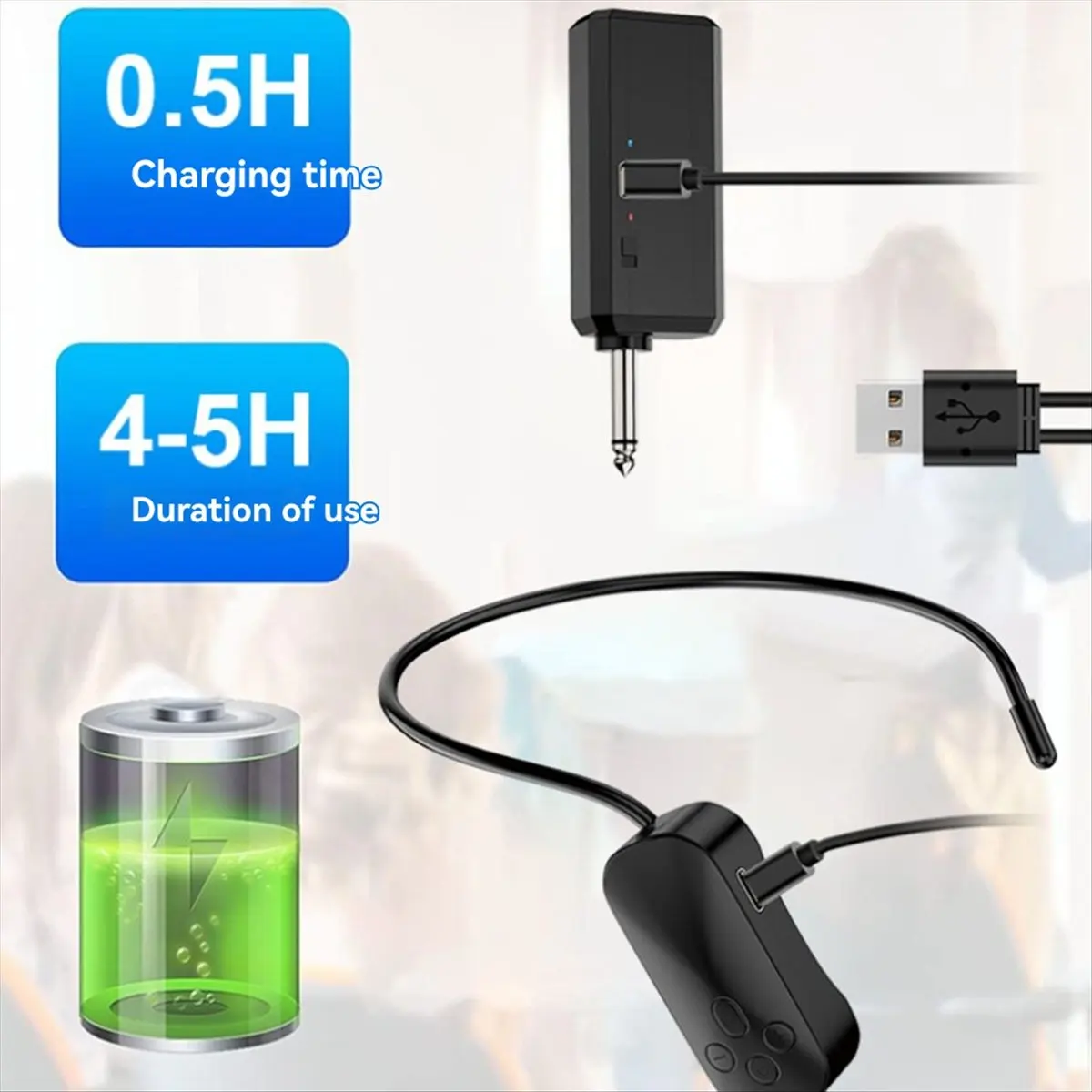 A99X Wireless Microphone Headset Microphone Tour Guide Teaching Little Bee Loudspeaker Audio Universal Noise Reduction