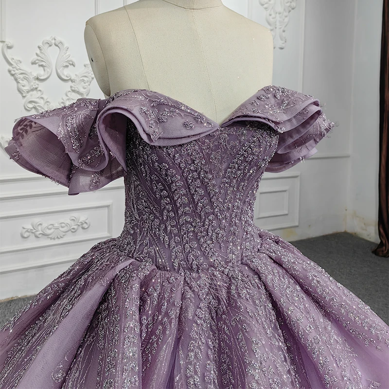 JANCEMBER Quinceañera Dresses Ball Gown Vestidos De 15 Años Purple Crystal Sweetheart DY9986 Suknie wieczorowe Bar Mitzvah