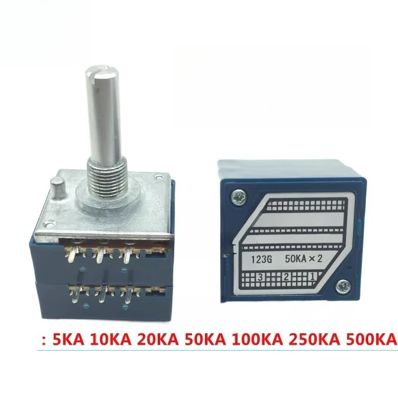 Original for ALPS Blue Shell RK27 Duplex Volume Potentiometer A5K10K20K50K100K250K500K