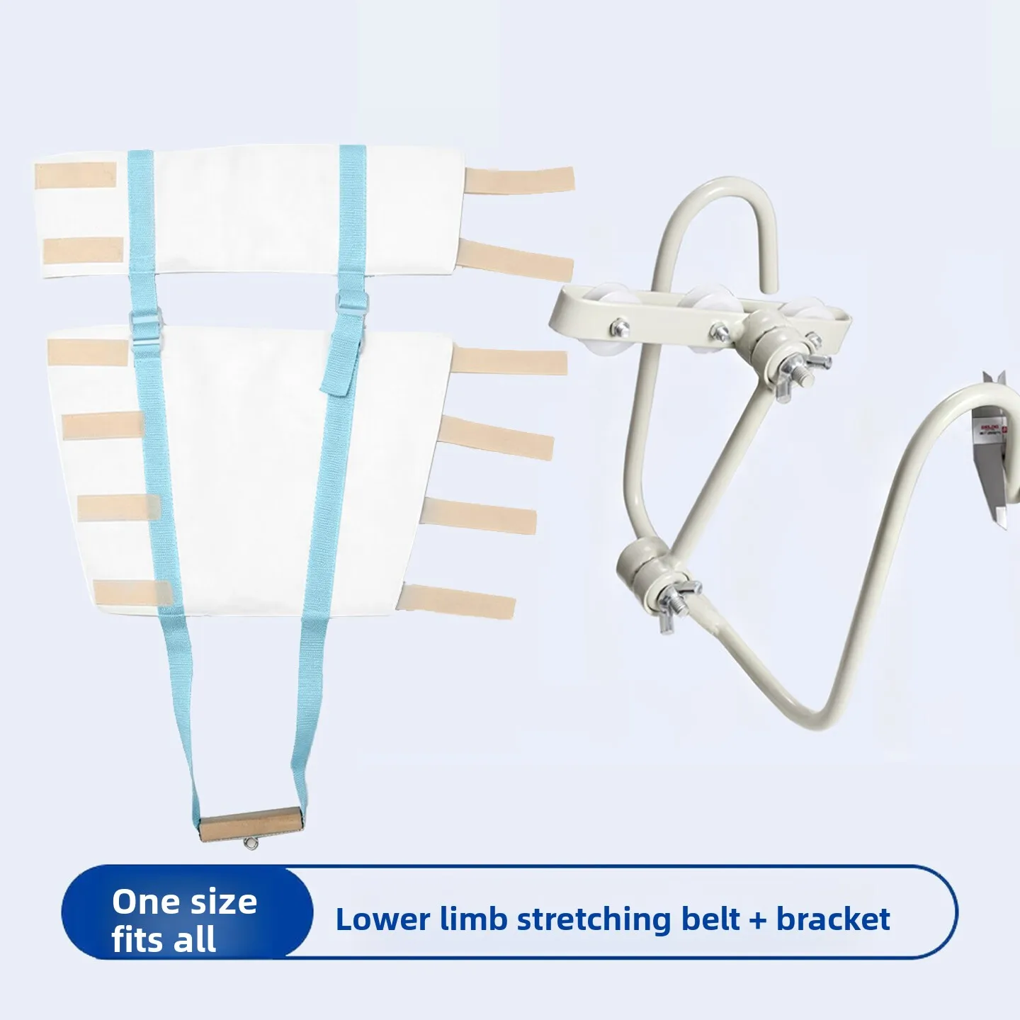 Lower Limb Traction Strap with Stand Sponge Padding Adjustable Leg Hip Knee Joint Stretch Support Home Rehabilitation 하체 견인 스트랩