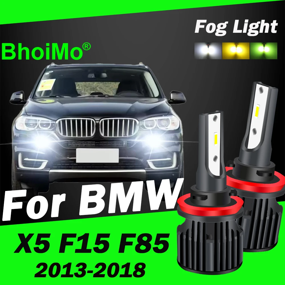 

BhoiMo For BMW X5 F15 F85 2013 - 2018 Led Car Front Fog Light Bulb 2016 2017 2014 2015 Lamps Auto