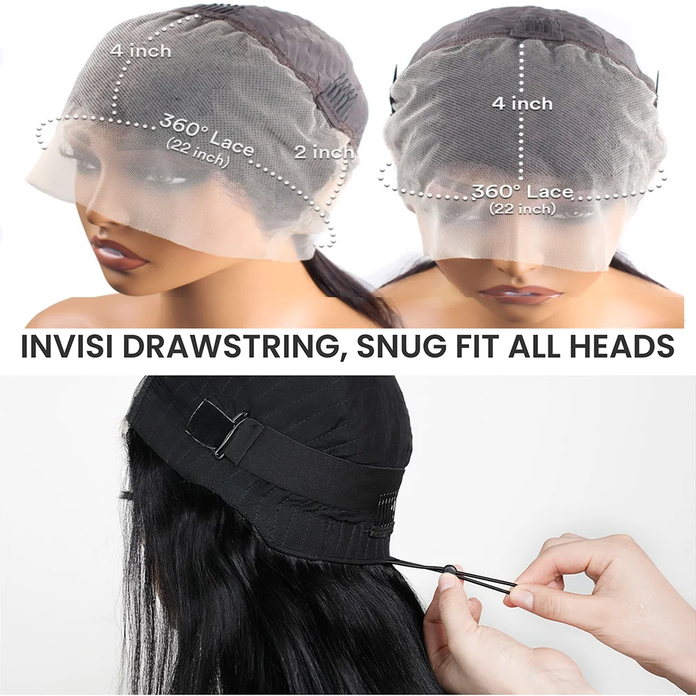 SoGreat 360 شعر مستعار دانتيل غير مرئي الرباط فضفاض الجسم موجة الجسم موجة خصلات الشعر المستعار الإنسان شعر مستعار أسود طبيعي قبل قطعها الشعر البرازيلي #6