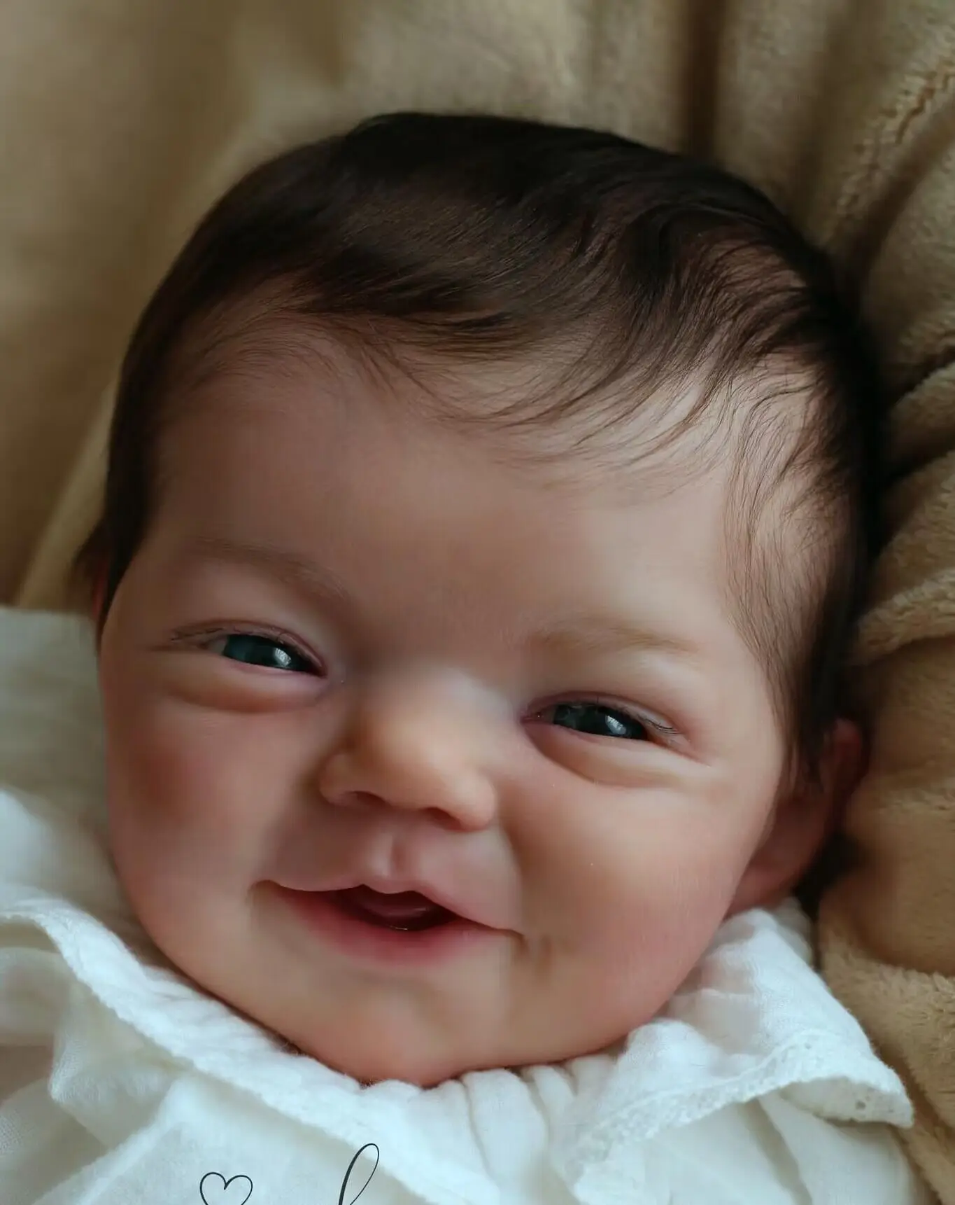 NPK 20inch Charlie Reborn Doll Kit Lifeike fresh color Soft DIY Doll Parts with Cloth Body and Eyes