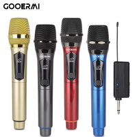 Wireless Handheld Microphone High Quality With Receiver Power Switch For Stage Performance Karaoke Singing