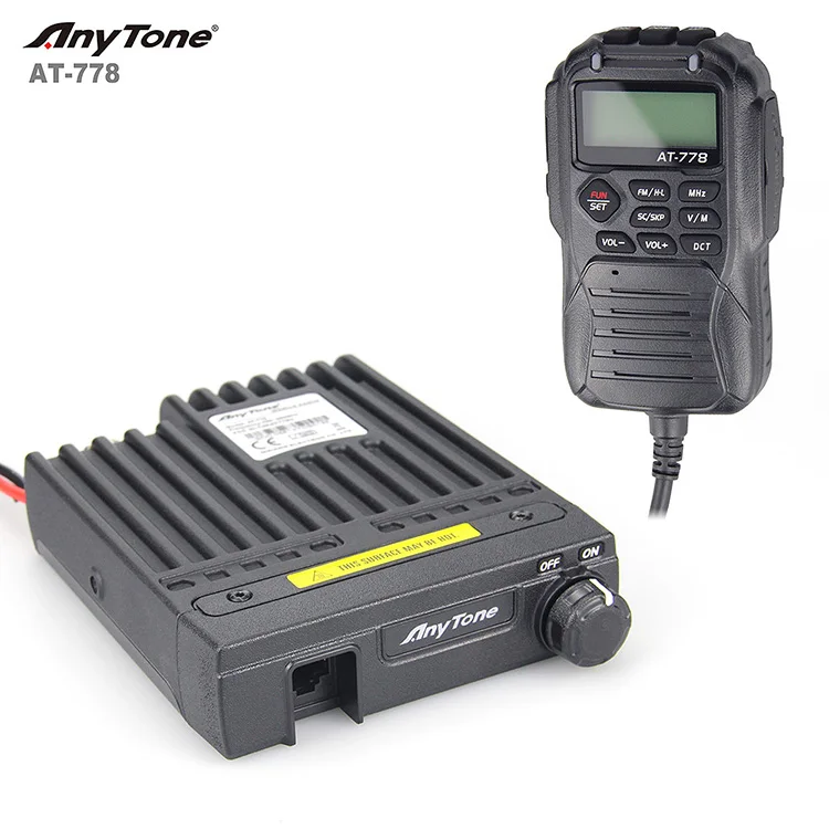 Australia UHF CB Radio 512 Channels Anytone  AT-778 Walkie Talkie UHF Radio for Car 25w Two Way Radio Long Range