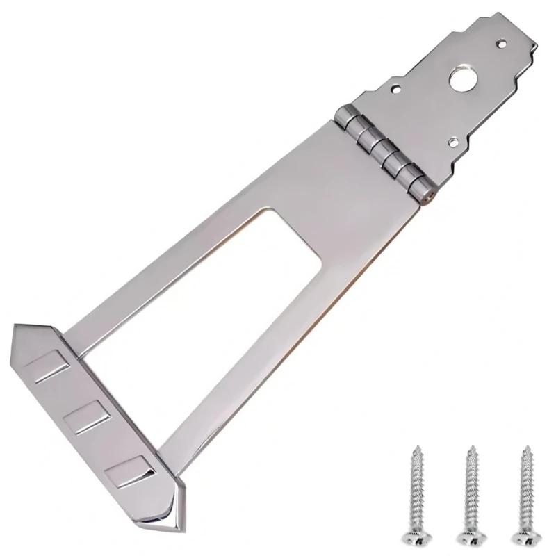 6 Strings Guitar Bridge Trapeze Tailpiece for Enhanced Resonance Easy to Install