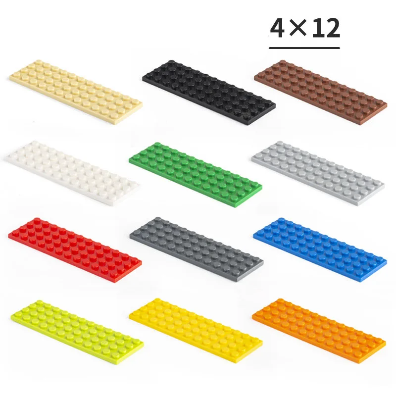 

50pcs DIY Building Blocks Thin Figures Bricks 4x12 Dots Educational Creative Size Compatible With 3029 Brands Toys for Children