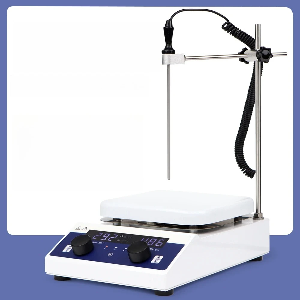 Stirrer Digital Hot Plate Mixxer Reversible Heated Magnetic Mixer EU UK Plug Stirring Machine 10L Laboratory Heating Magnetic