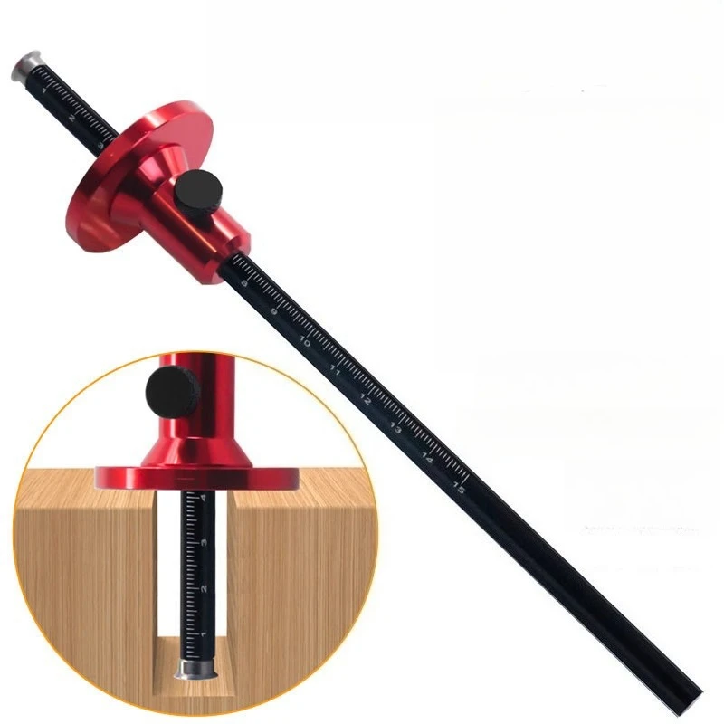 

Метрический и дюймовый разметочный шаблон для деревообработки с лезвием для разметки дюбелей и параллельных линий, столярный инструмент для DIY