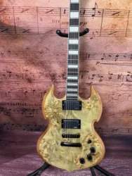 Chinese Electric Guitar Mahogany Body And Maple Neck Zakk  S G Maple Top in stock