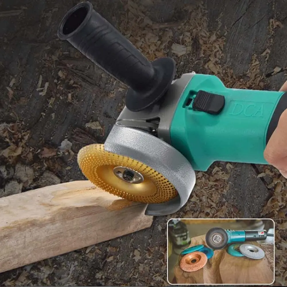 Wood Polishing Grinding Shaping Disc for Carpentry Angle Grinder,Wood Grinding Wheel Rotary Disc Sanding Carving Abrasive Disc