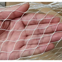 White Nylon Net,12-Strands Heavy Duty Garden Netting,Soft Nylon Mesh for Deer Chicken Fence Anti Bird Net Poultry Climbing Plant