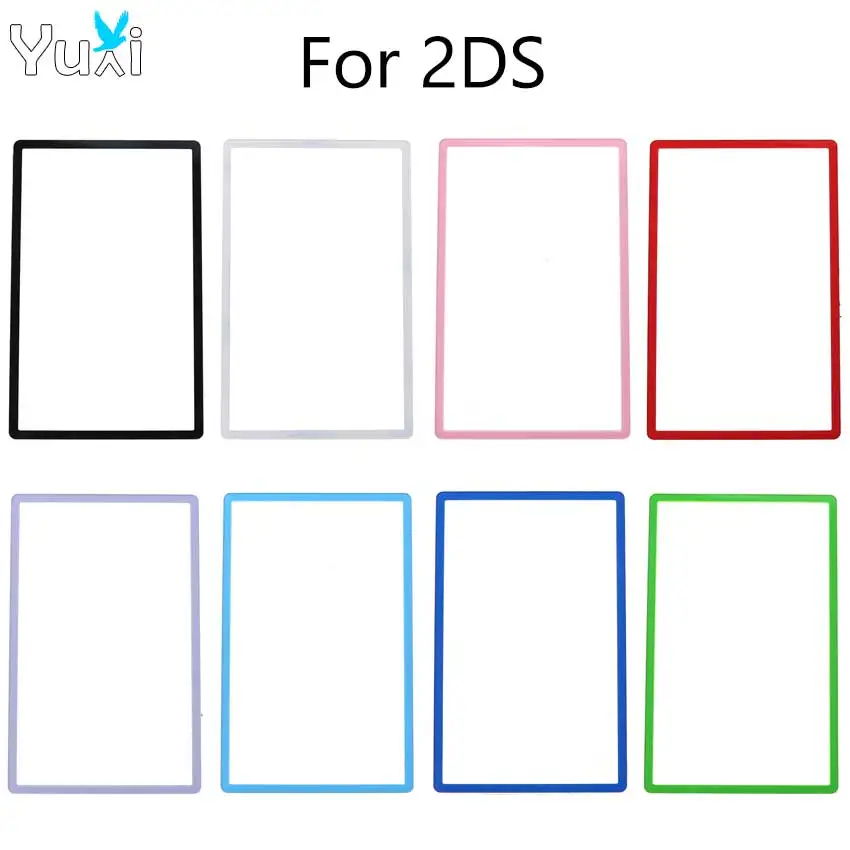 YuXi For 2DS Top LCD Screen Lens Plastic Top Mirror Outer Lens Cover Upper LCD Screen Panel