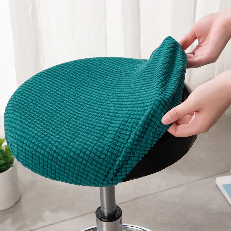 Neue Runde Hocker Stuhl Anti Slip Hohe Elastizität Hocker Abdeckung Stuhl Tisch Kissen Kreisförmige Staubdicht Atmungsaktive Schutzhülle