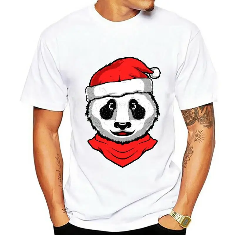 Santa Panda Father Christmas Yuletide festive adult t-shirt