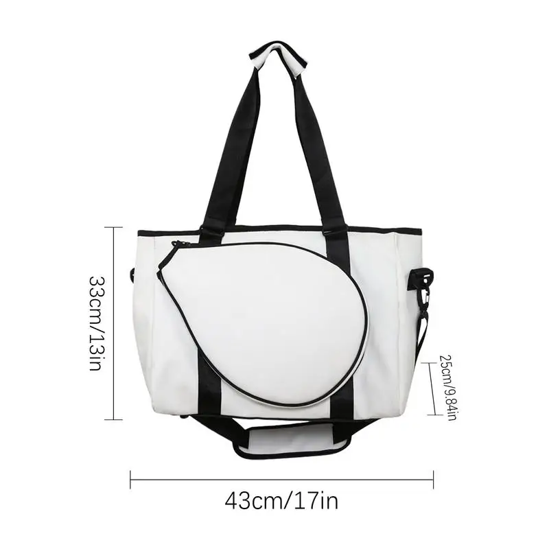 Bolsa de raqueta de un solo hombro, bolsa deportiva Unisex con almohadilla protectora, bolsa de raqueta de tenis espacia y ligera para gimnasio en casa al aire libre