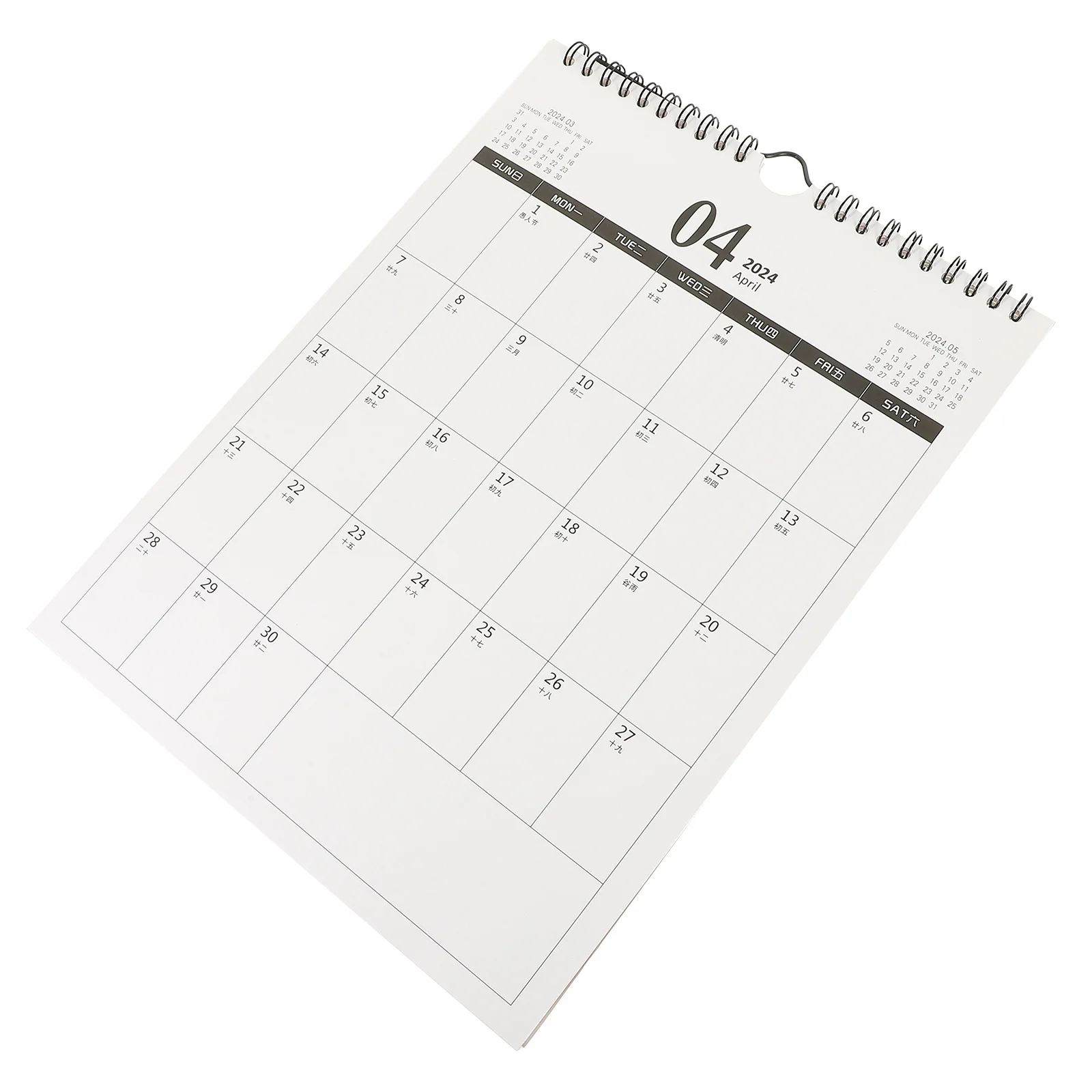 

Calendar Cute Chinese Wall Desktop Calendars Hanging Monthly for Annual Aesthetic