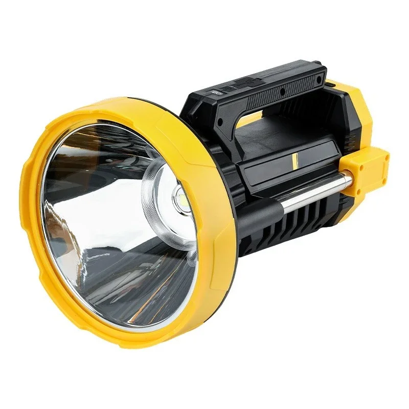 Portable outdoor camping ambient light Multi-level adjustment camping telescopic and rotatable flashlight