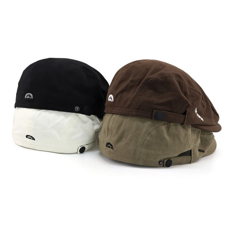 

GEMVIE унисекс, осенне-зимний однотонный женский берет, уличная кепка для газетчика, кепка для мужчин