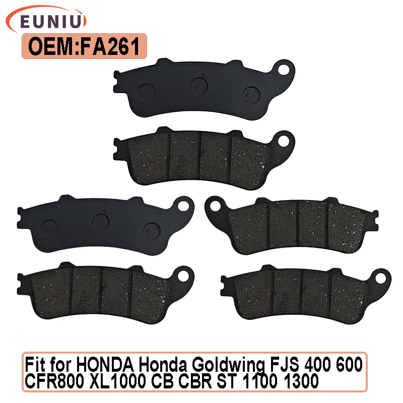 

Motorcycle Brake Pads For HONDA VFR800 XL1000 CB1100 CBR1100 ST1100 ST1300 CTX1300 GL1800 VTX1800 FJS400 FJS600 NT 650 700 FA261