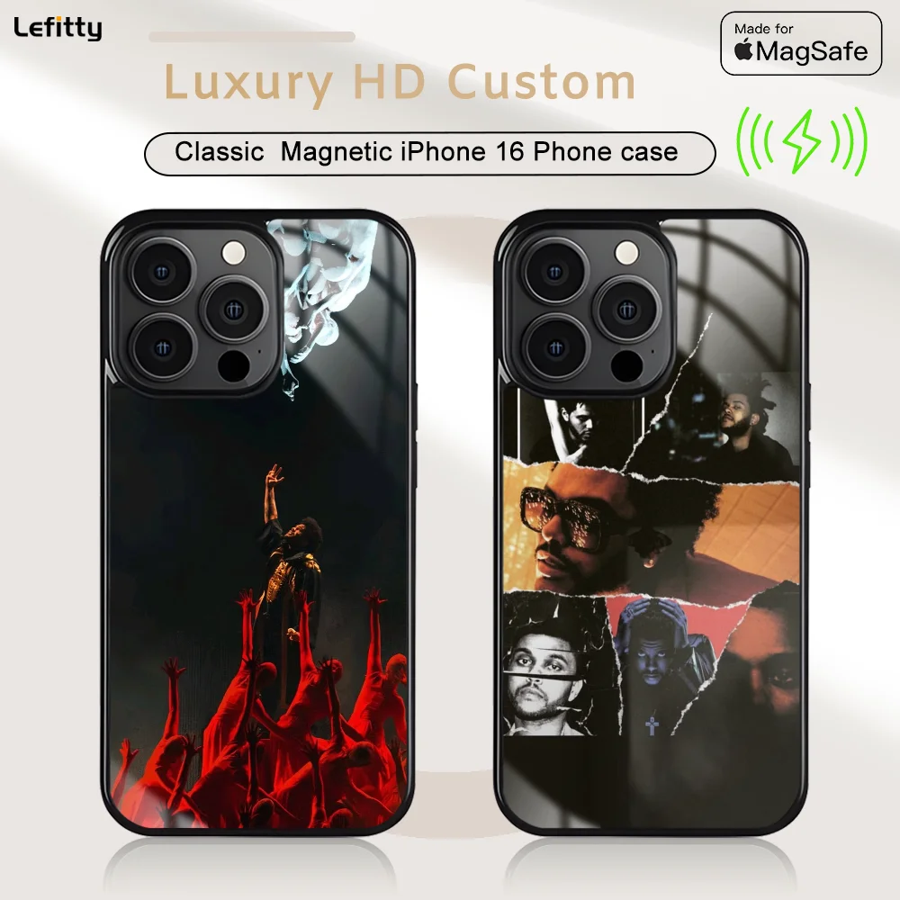 

W-Weeknd Phone Case For iPhone 16 15 14 13 12 11 Pro Max Plus Mini Magnetic Magsafe Wireless Charging Cover
