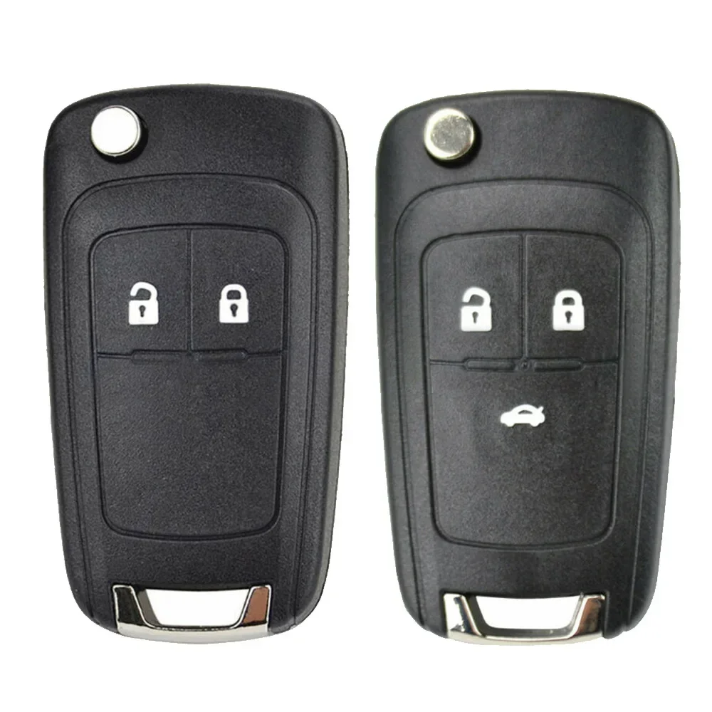 Coque de clé à distance de voiture pour Chevrolet Cruze, Spark, Orlando, remplacement de boîtier de clé, 2 boutons, 3 boutons