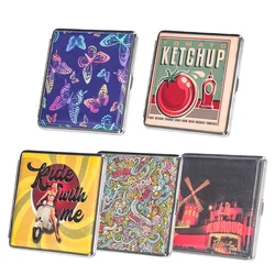 20 Sticks Leather Cigarette Case For Women, Pocket Creative Smoking Box Gift
